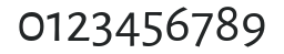 Alegreya Sans Regular numbers preview