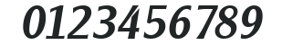 AlexanderBecker-Medium Italic numbers preview