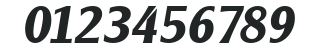 AlexanderBecker Bold Italic numbers preview