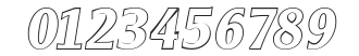 AlexanderBeckerOutline Bold Italic numbers preview