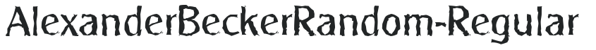 AlexanderBeckerRandom-Regular letters preview