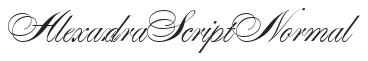 Alexandra Script Normal preview