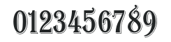 AlgerianCondensedStd numbers preview