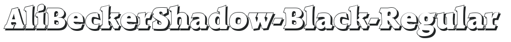 AliBeckerShadow-Black-Regular preview