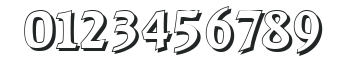 AliBeckerShadow-Bold numbers preview