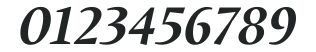 Alias UnionBold Italic numbers preview