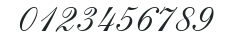 Allegretto Script One numbers preview
