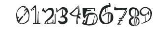 Alles Klar Highly Seriffed numbers preview