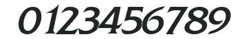 Alliance BlackItalic numbers preview