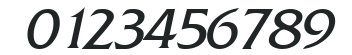 Alliance Italic numbers preview