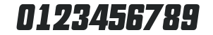 AllisonBecker Bold Italic numbers preview