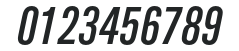 Alpin Gothic CG No2 Italic numbers preview
