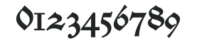 Alte Schwabacher OSF DemiBold numbers preview