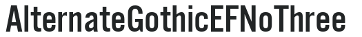 AlternateGothicEF NoThree preview