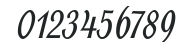 Alys Script Bold numbers preview
