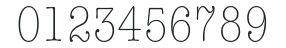 AmTypewriterEF-LightCond numbers preview
