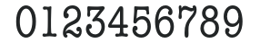AmTypewriterEF-MedCond numbers preview