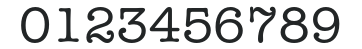 AmTypewriterEF-Medium numbers preview