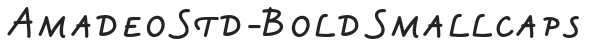 AmadeoStd-BoldSmallcaps preview