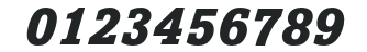 AmasisMTStd-BlackItalic numbers preview