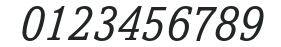 AmasisMTStd-Italic numbers preview