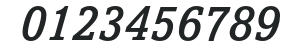 AmasisMTStd-MediumItalic numbers preview