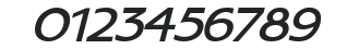 AmbassadoreType Italic numbers preview