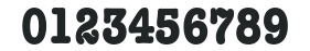 AmerTypewriterITCbyBT-BoldCond numbers preview