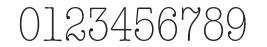 AmerTypewriterITCbyBT-LightCond numbers preview