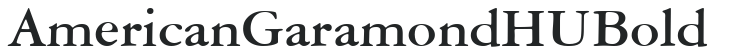 American Garamond HU Bold preview