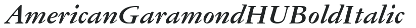 American Garamond HU Bold Italic preview