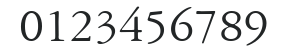 American Garamond HU Normal numbers preview