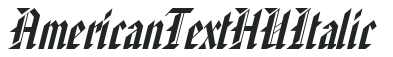 American Text HU Italic preview