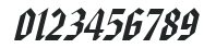 American Text HU Italic numbers preview
