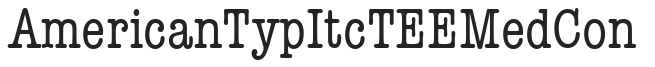 AmericanTypItcTEEMedCon preview