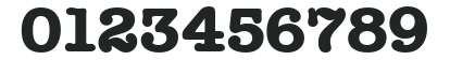 American Type Bold numbers preview