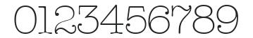 American Type Light Regular numbers preview