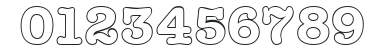 American Type Outline Regular numbers preview