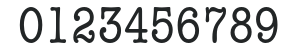 AmericanTypewriter-Cond numbers preview