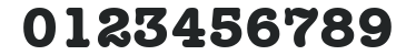 AmericanTypewriter Bold numbers preview