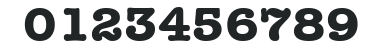 AmericanTypewriter HU Bold numbers preview