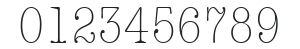 AmericanTypewriter LightCond numbers preview