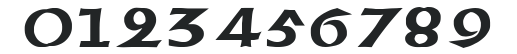American Uncial Initials Bold numbers preview