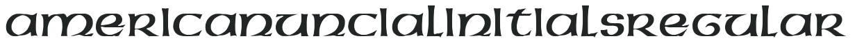 American Uncial Initials Regular preview