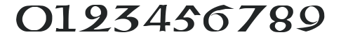 American Uncial Initials Regular numbers preview