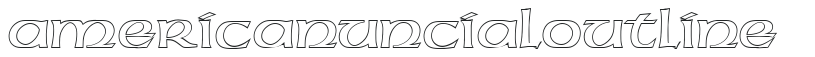 American Uncial Outline preview