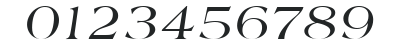 Americana_Becker_Italic numbers preview