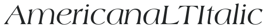 Americana LT Italic preview