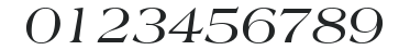 Americana LT Italic numbers preview