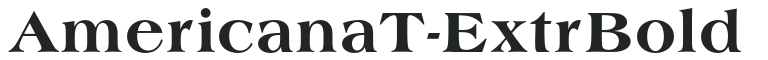 AmericanaT-ExtrBold preview